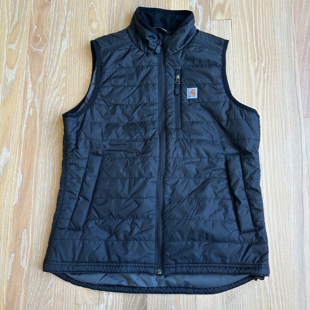 Carhartt Womens Rain Defense Puffer Vest Relaxed Layer Outdoor Black M